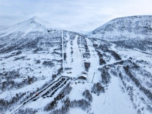 Hele bakken sett fra lufta
